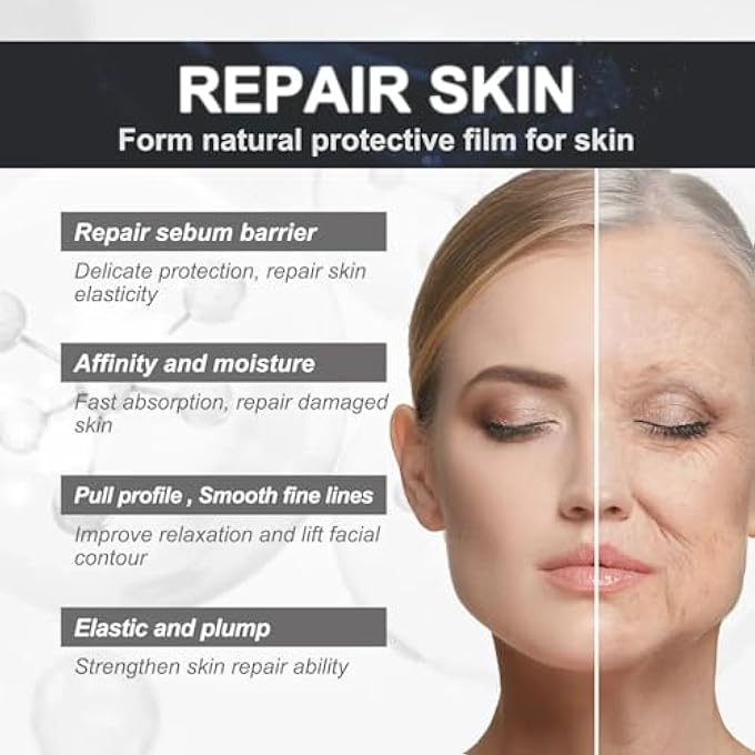 MIZEEYE ARGIRELINE SERUM FOR FACE, 2 PCS ANTI-WRINKLE FACIAL SERUM FOR OILY SKIN, MOISTURIZING ARGIRELINE 10% SOLUTION FOR WOMEN, PEPTIDES SERUM. - Image 2